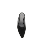Schwarze Mules aus Wildleder