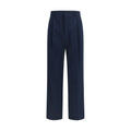 Blaue Baumwoll-Freizeithose