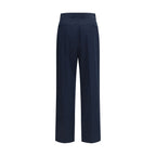 Blaue Baumwoll-Freizeithose