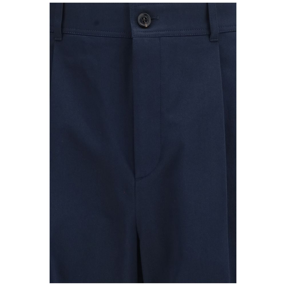 Blaue Baumwoll-Freizeithose