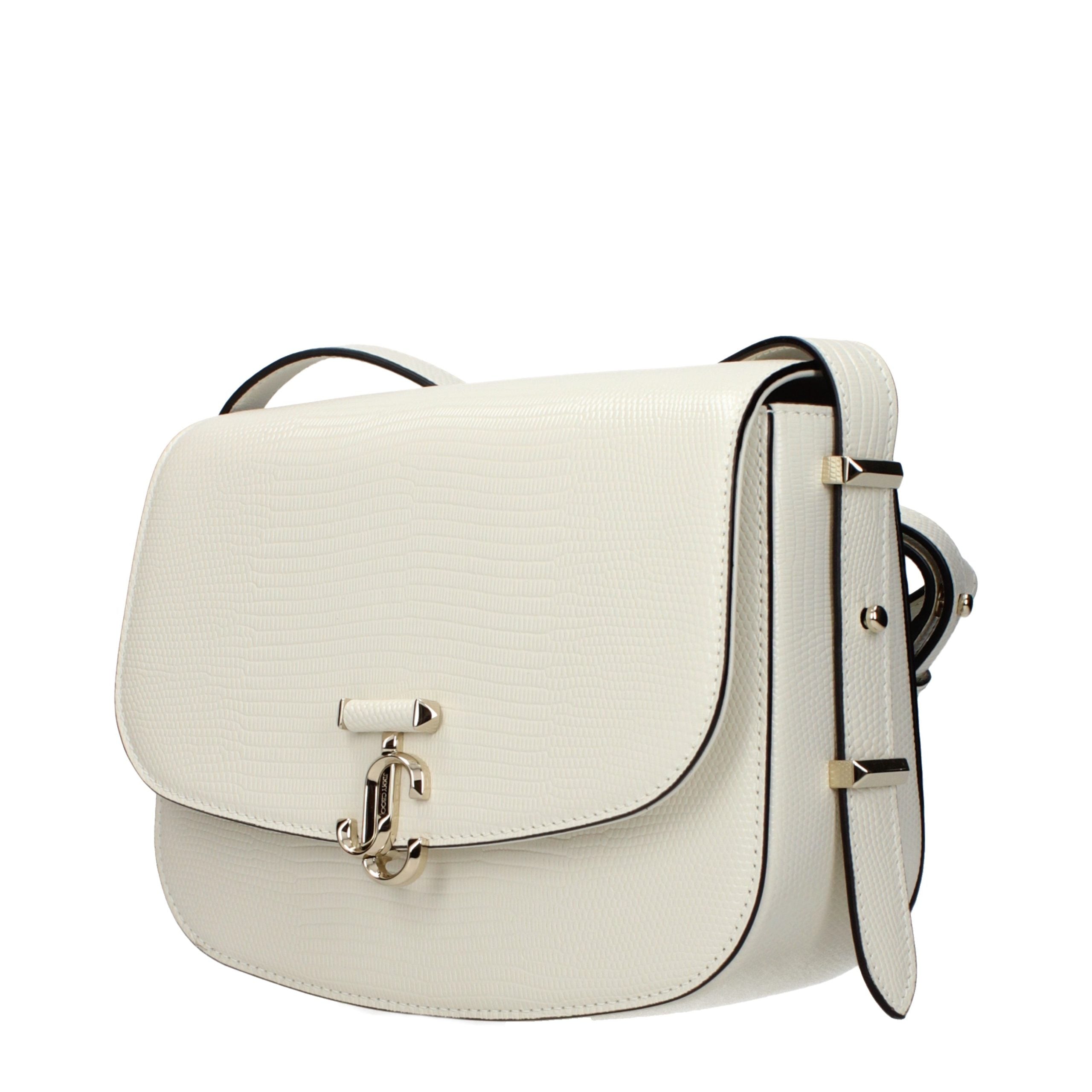 Weiße Leder Crossbody-Tasche