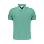 Scharfes grünes Kontrast-Poloshirt