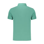 Scharfes grünes Kontrast-Poloshirt