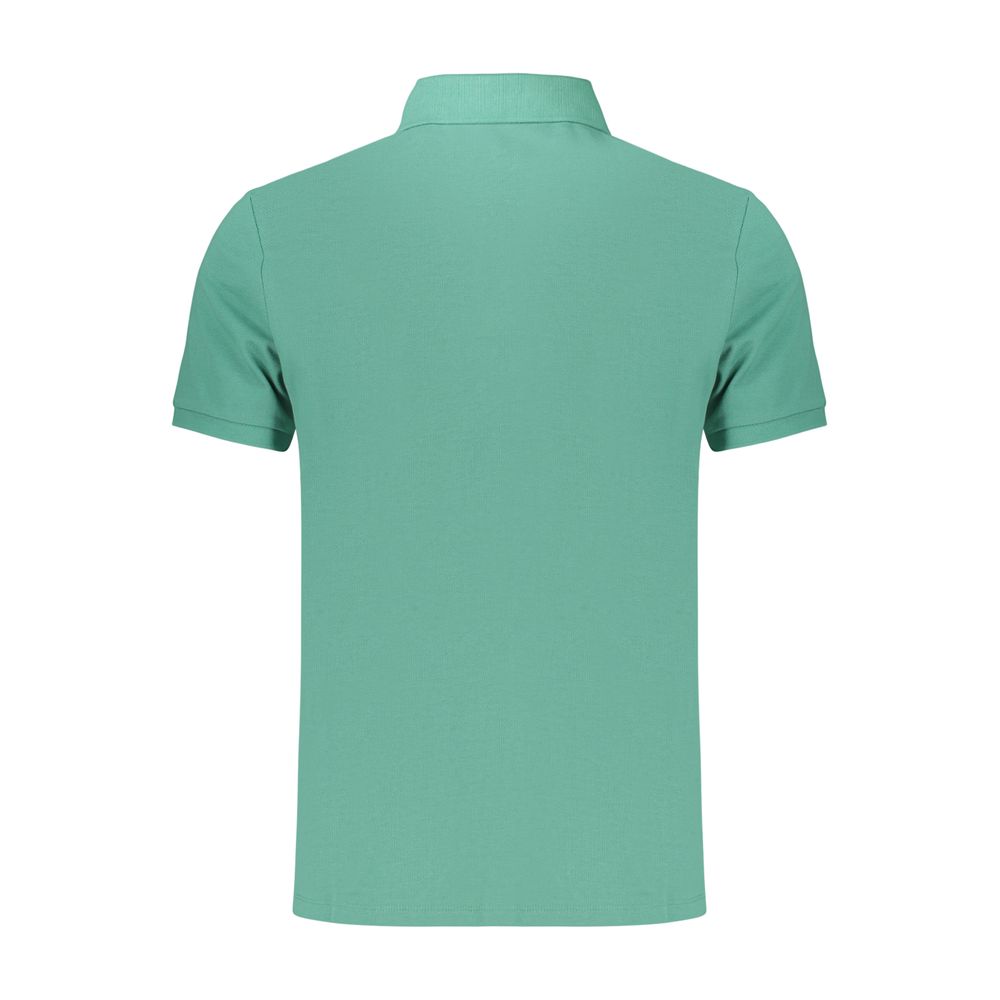 Scharfes grünes Kontrast-Poloshirt