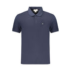 Blaues Baumwoll-Poloshirt für Herren