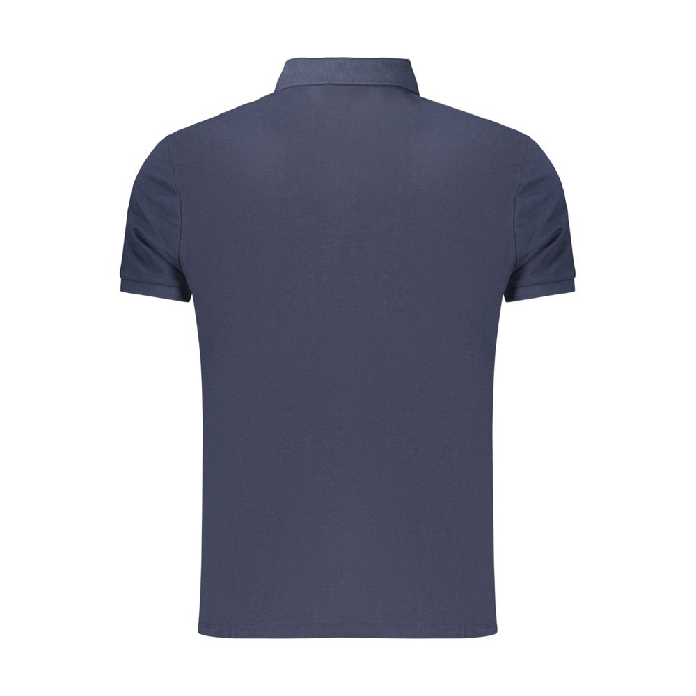 Blaues Baumwoll-Poloshirt für Herren