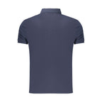 Blaues Baumwoll-Poloshirt für Herren