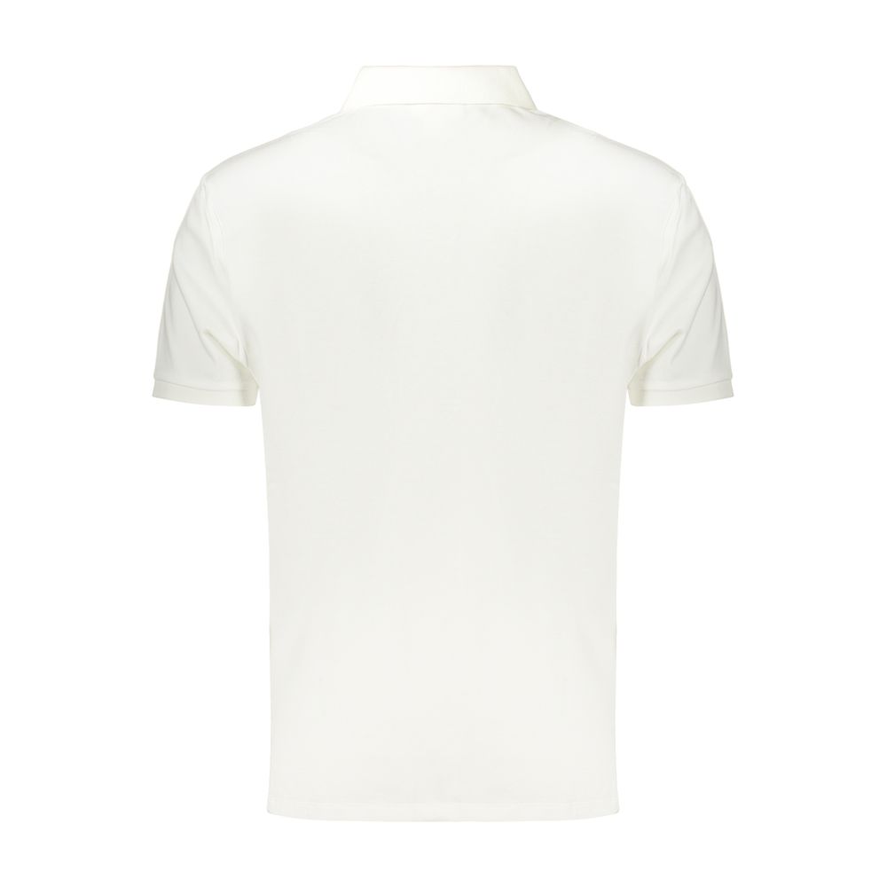Weißes Herren-Poloshirt aus Baumwolle