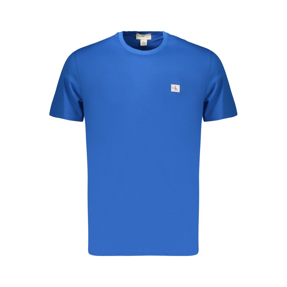 Blaues Baumwoll-T-Shirt für Herren