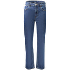 Damen-Jeans aus Baumwolle in Blau
