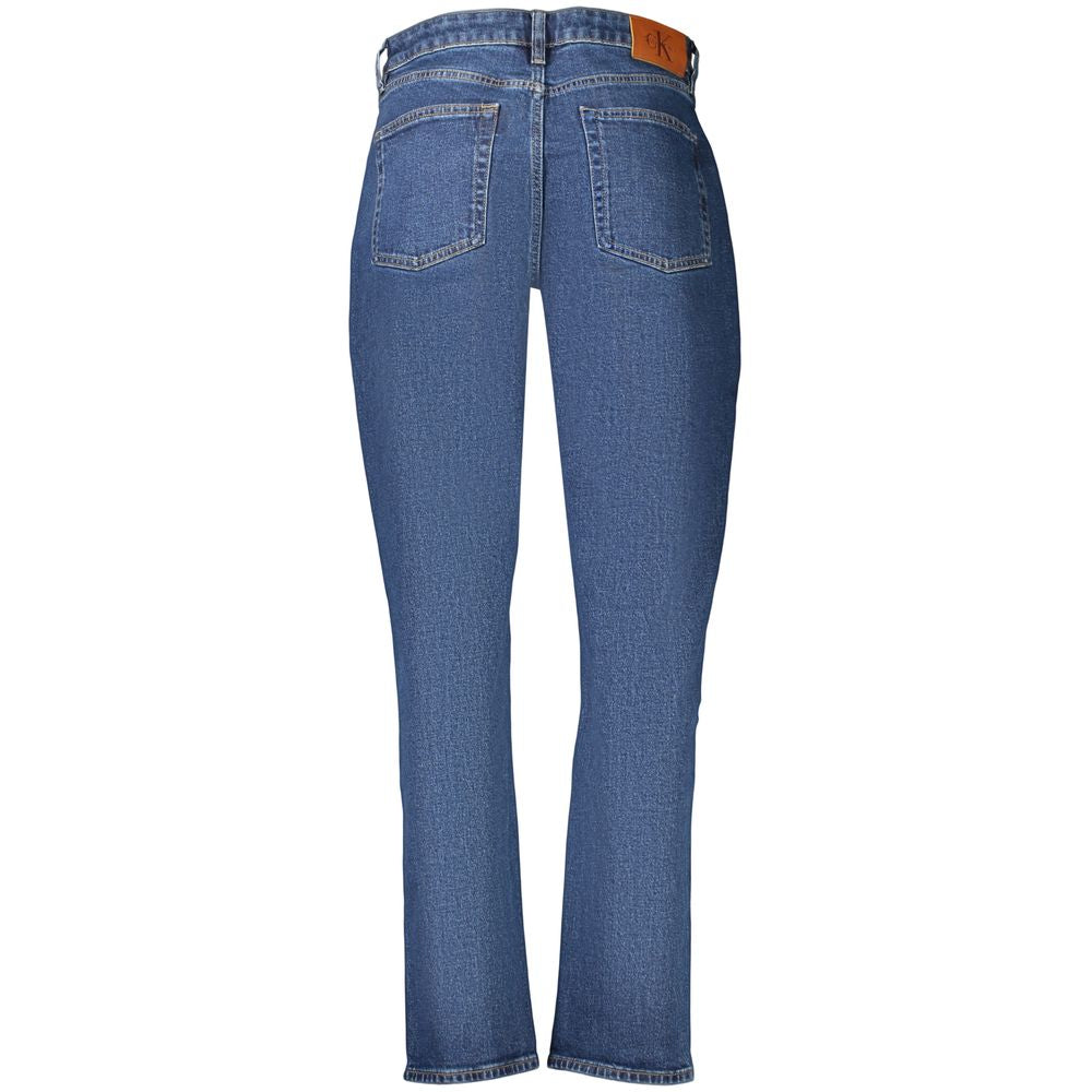 Damen-Jeans aus Baumwolle in Blau