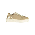 Damen-Sneaker aus beigem Polyurethan