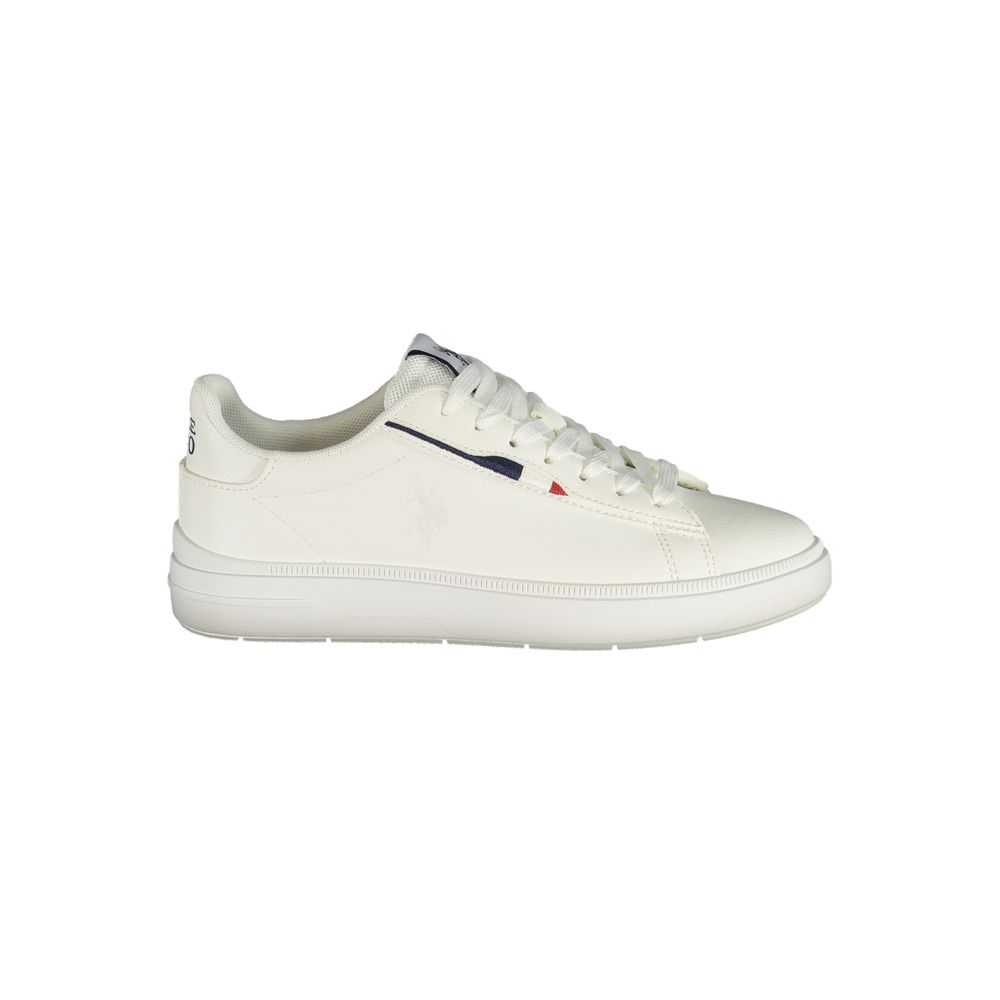 Weiße Damen-Sneaker aus Polyester