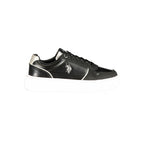 Schwarzer Damen-Sneaker aus Polyurethan