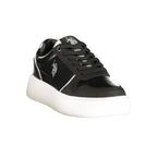 Schwarzer Damen-Sneaker aus Polyurethan