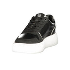 Schwarzer Damen-Sneaker aus Polyurethan