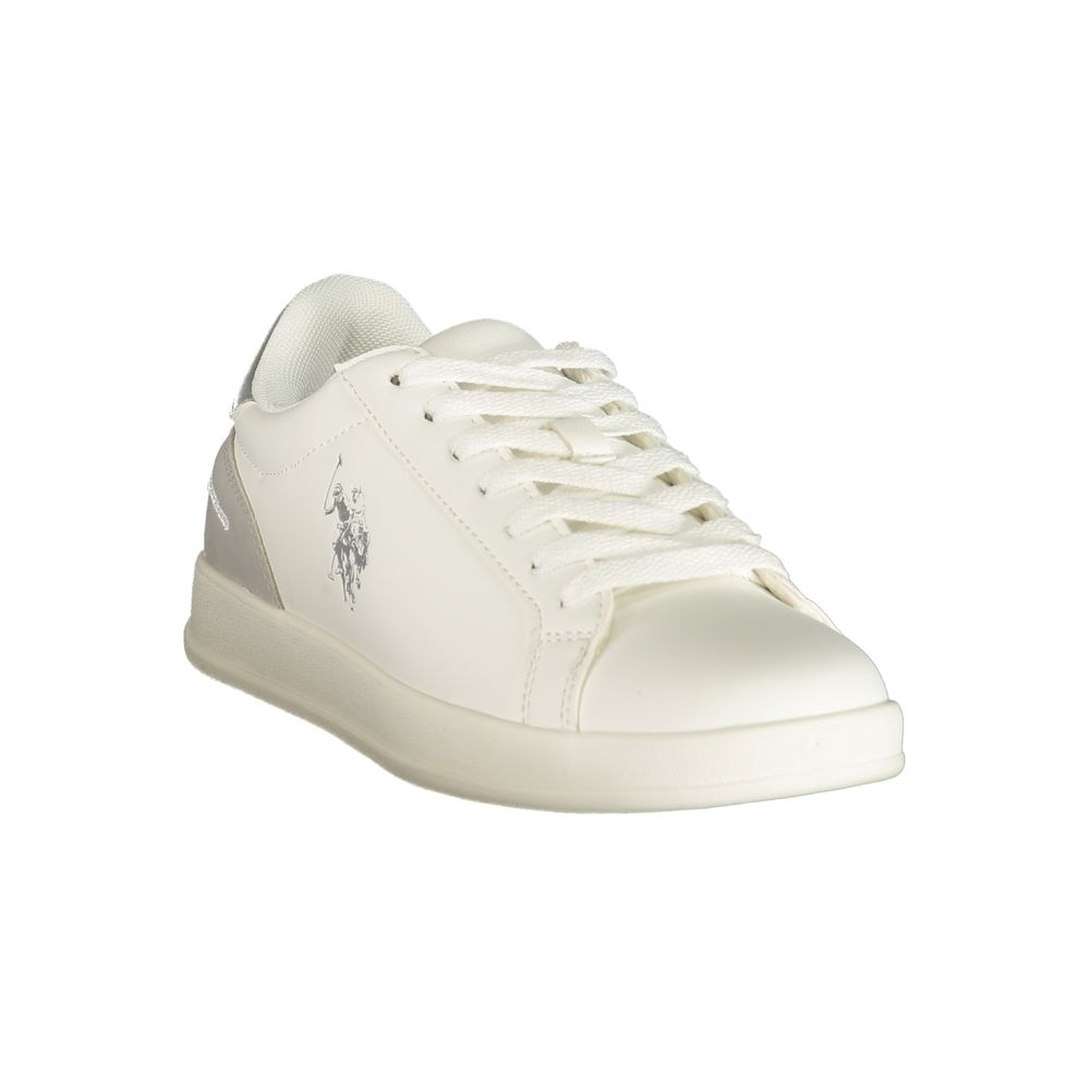 Weiße Sneaker aus Polyurethan