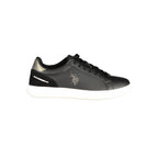 Schwarzer Damen-Sneaker aus Polyurethan