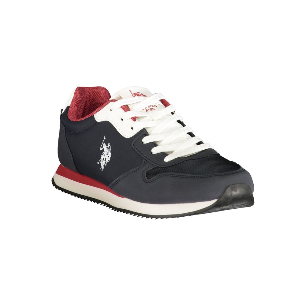 Blauer Sneaker aus Polyurethan für Herren