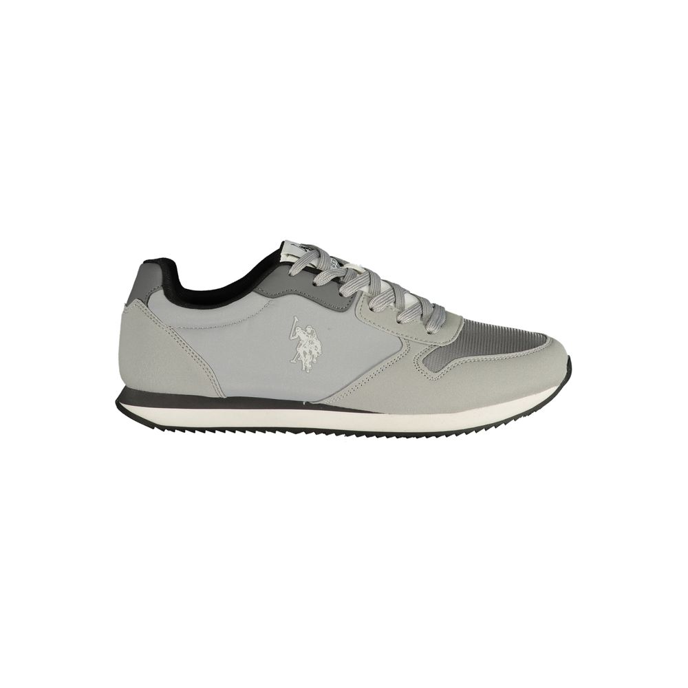 Herren-Sneaker aus dunkelgrauem Polyurethan