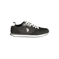 Schwarze Sportschuhe aus Polyester