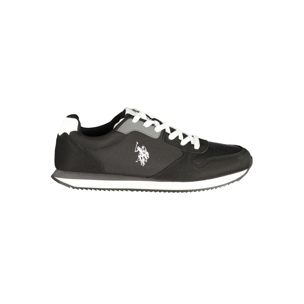 Schwarze Sportschuhe aus Polyester