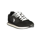 Schwarze Sportschuhe aus Polyester