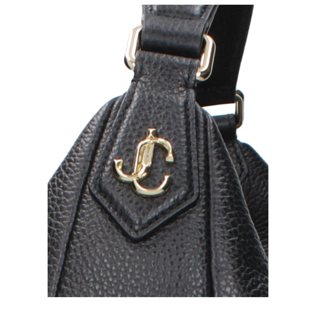 Schwarze Leder Umhängetasche