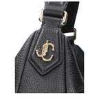 Schwarze Leder Umhängetasche