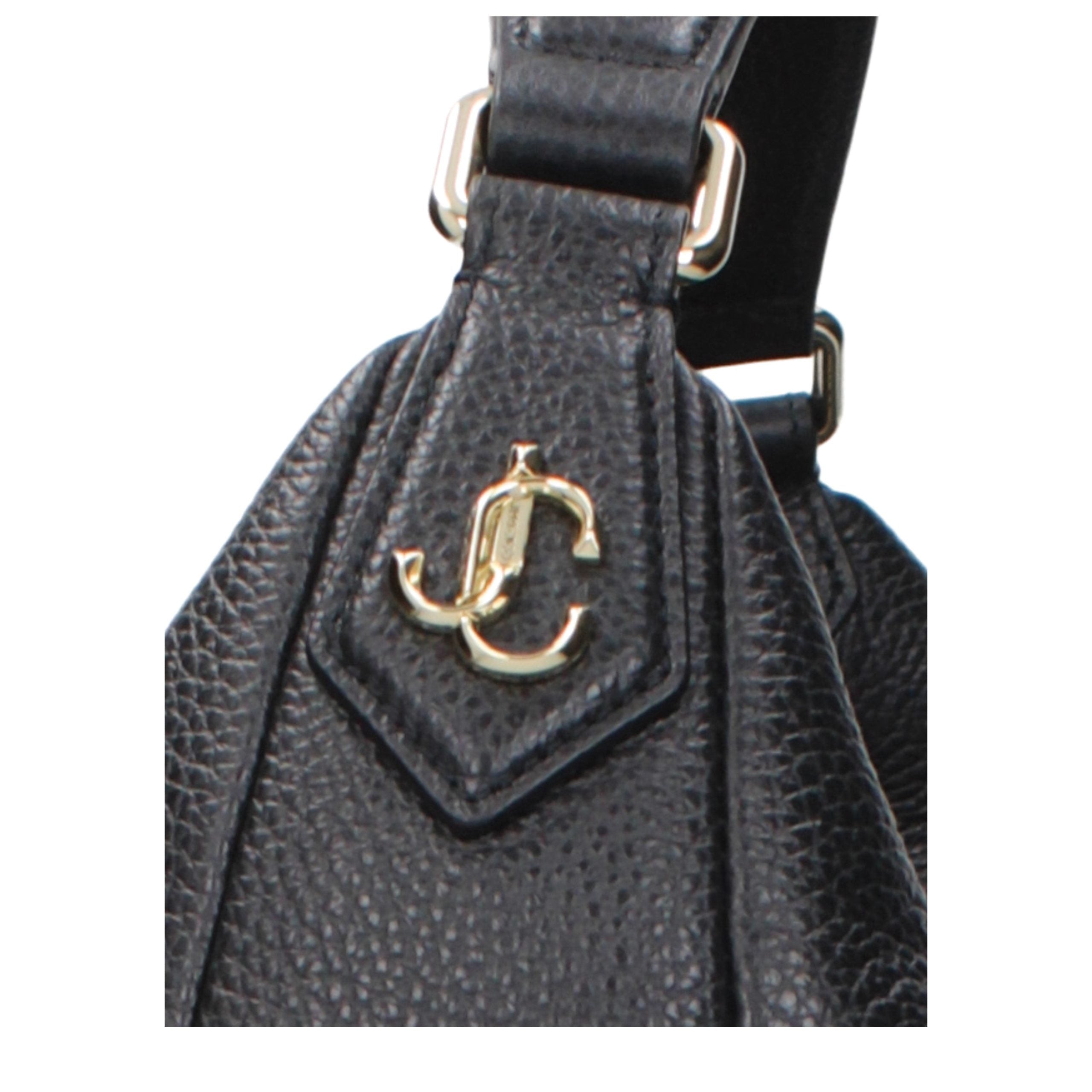 Schwarze Leder Umhängetasche