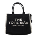 Schwarze Stoffhandtasche