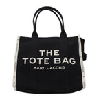 Schwarze Stoffhandtasche
