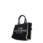 Schwarze Stoffhandtasche