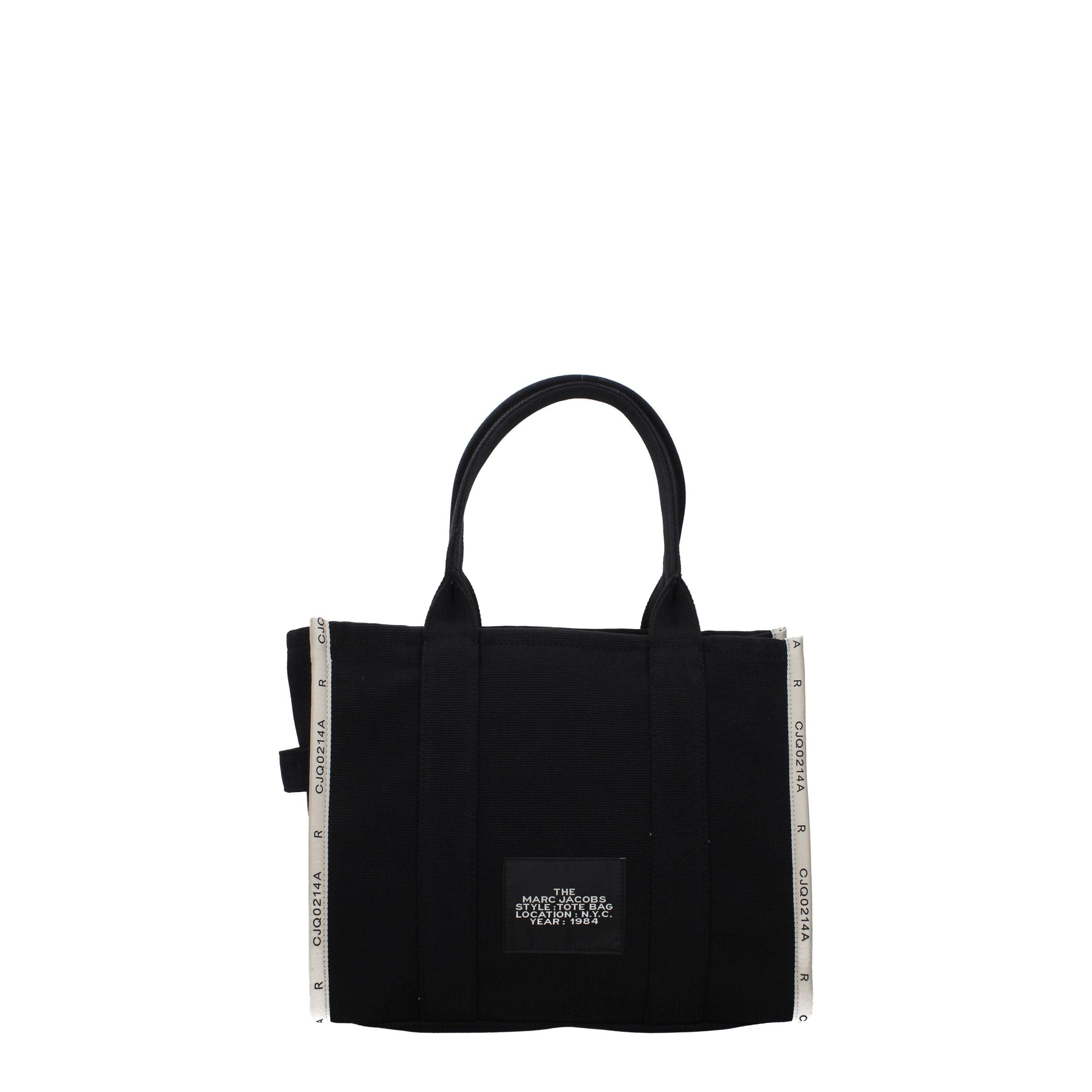 Schwarze Stoffhandtasche