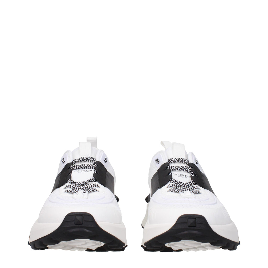 Weiße Stoff-Sneaker im Athletic-Look