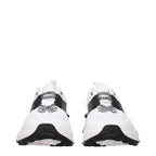 Weiße Stoff-Sneaker im Athletic-Look