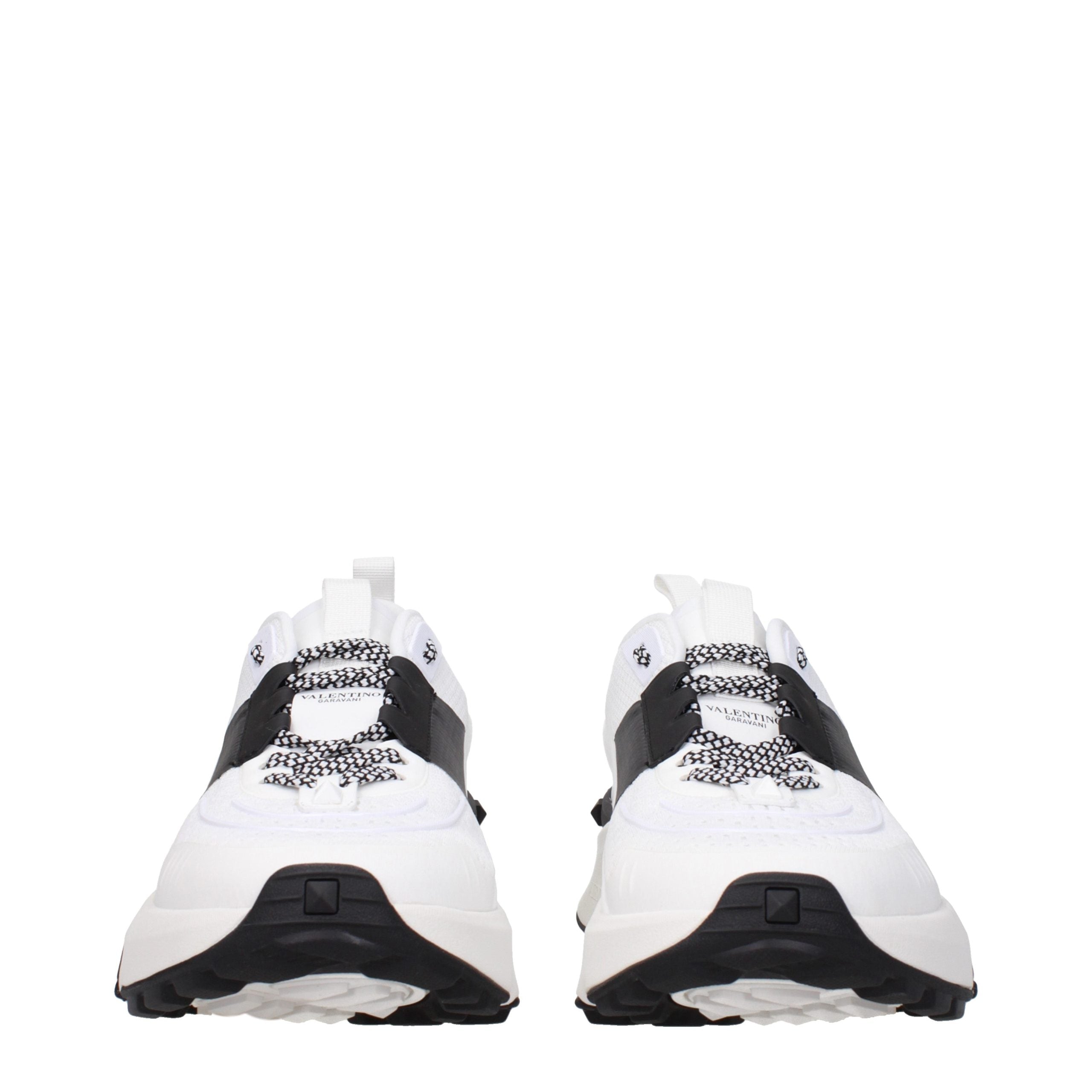 Weiße Stoff-Sneaker im Athletic-Look