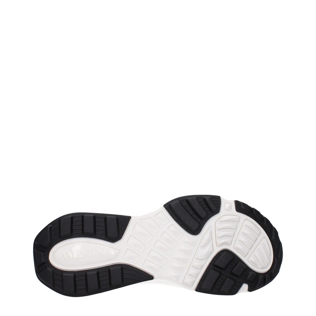Weiße Stoff-Sneaker im Athletic-Look