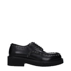 Schwarze Oxford- und Derby-Schuhe aus Leder