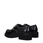 Schwarze Oxford- und Derby-Schuhe aus Leder