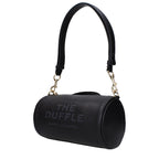 Schwarze Lederhandtasche