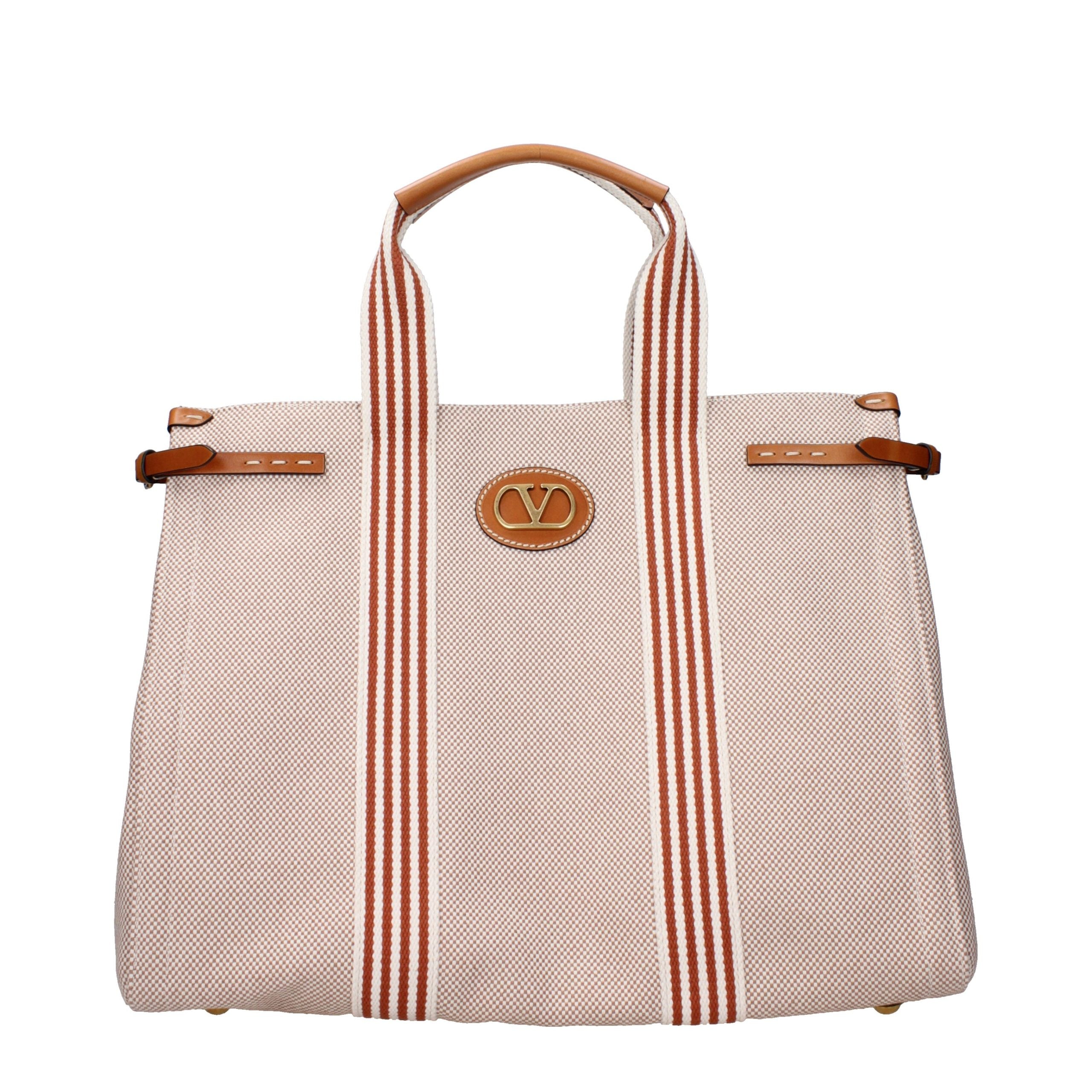 Beige Stoff-Handtasche