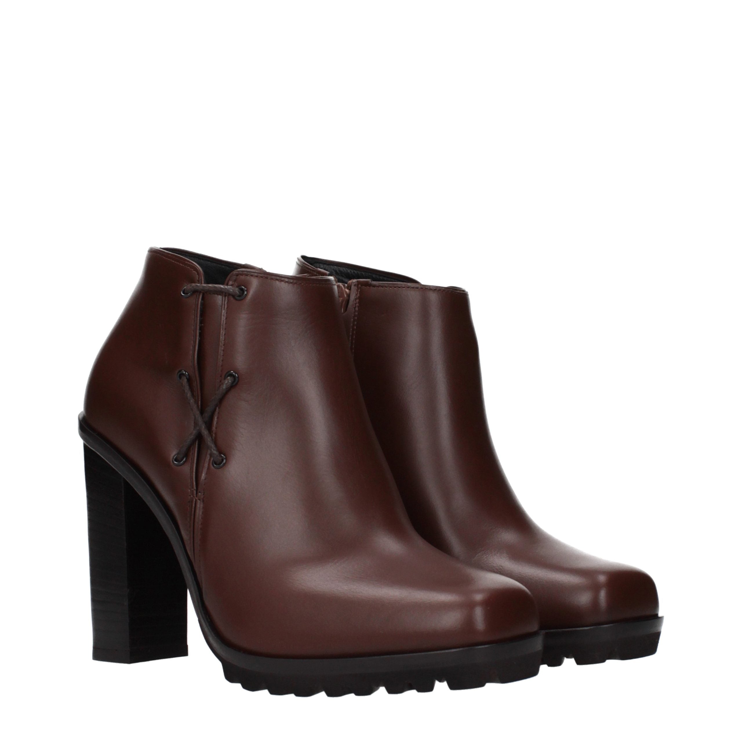 Braune Lederstiefeletten
