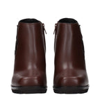 Braune Lederstiefeletten