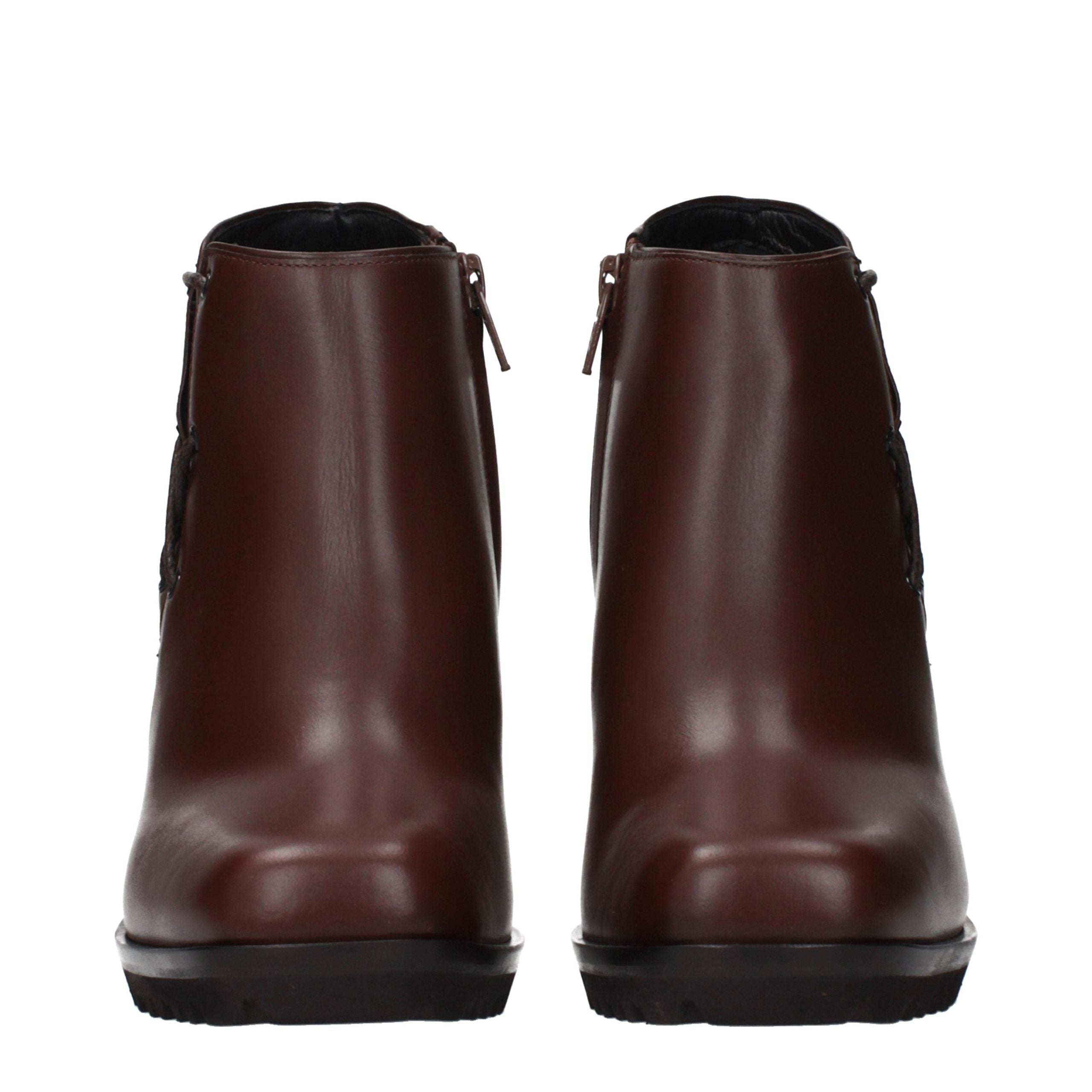 Braune Lederstiefeletten