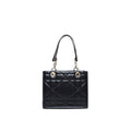 Schwarze Lederhandtasche
