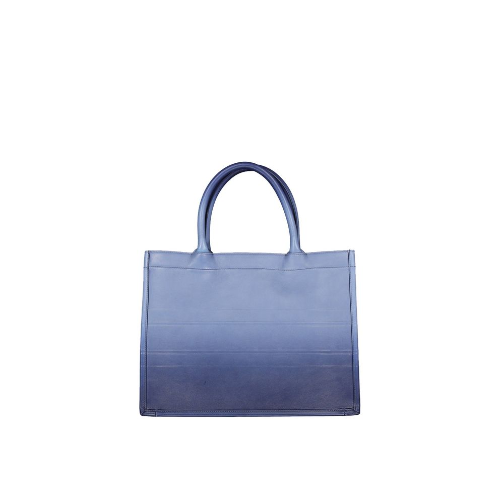 Tasche aus blauem Kalbsleder