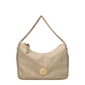 Beige Stoff-Handtasche