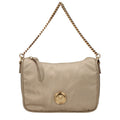 Beige Stoff-Handtasche
