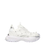 Weiße Stoff-Sneaker